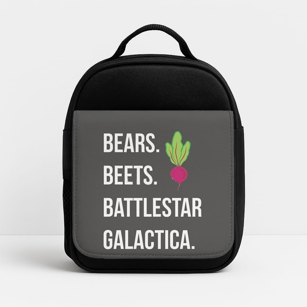 Bears. Beets. Battlestar Galactica Illustration Insulated Lunchbox