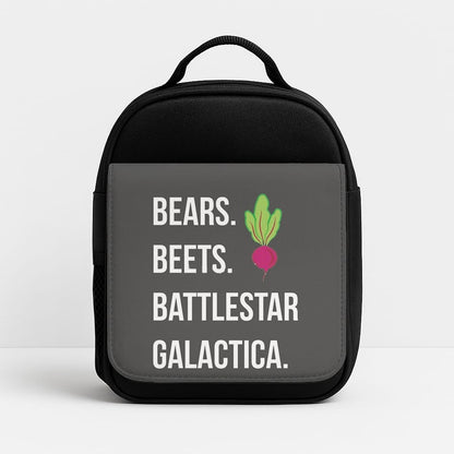 Bears. Beets. Battlestar Galactica Illustration Insulated Lunchbox