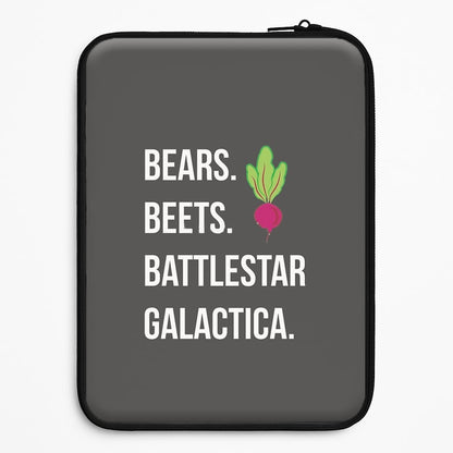 Bears. Beets. Battlestar Galactica Illustration Universal Laptop Sleeve
