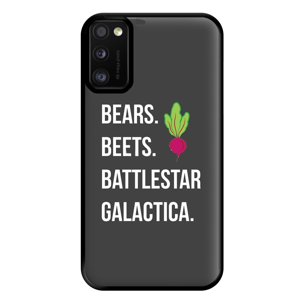 Bears. Beets. Battlestar Galactica Illustration Phone Case for Galaxy A41