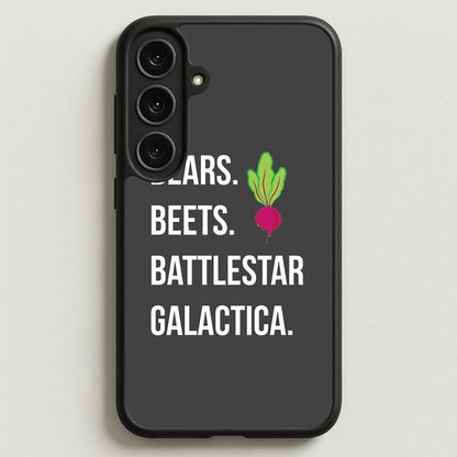 Bears. Beets. Battlestar Galactica Illustration Phone Case for Galaxy S25FE