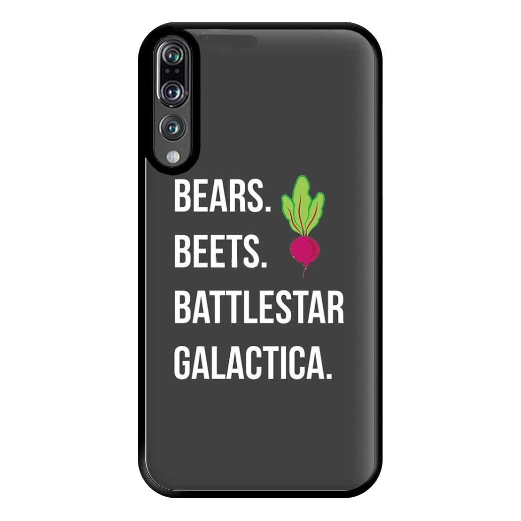 Bears. Beets. Battlestar Galactica Illustration Phone Case for Huawei P20 Pro