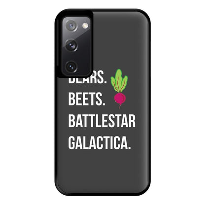 Bears. Beets. Battlestar Galactica Illustration Phone Case for Galaxy S20FE