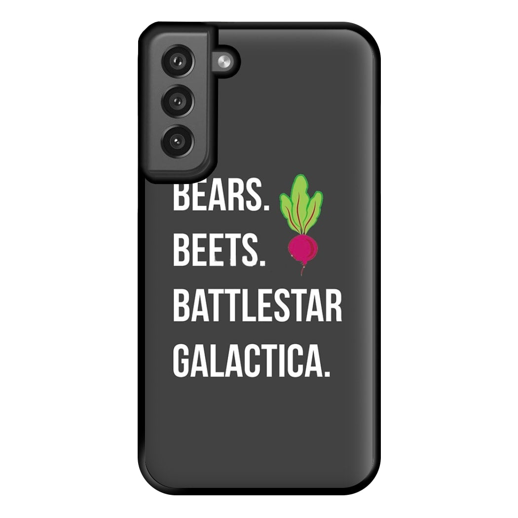 Bears. Beets. Battlestar Galactica Illustration Phone Case for Galaxy S21FE