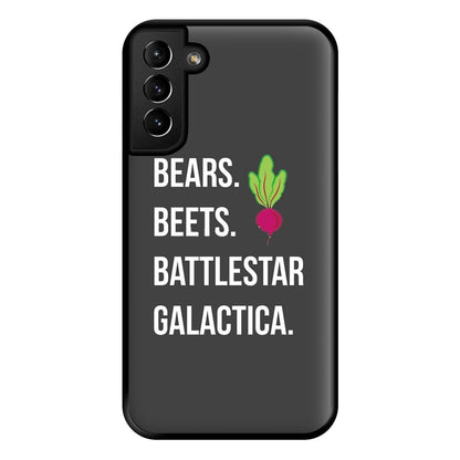 Bears. Beets. Battlestar Galactica Illustration Phone Case for Galaxy S21 Plus