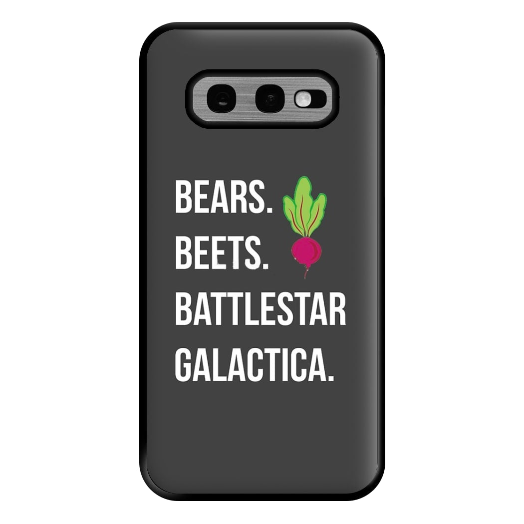 Bears. Beets. Battlestar Galactica Illustration Phone Case for Galaxy S10e