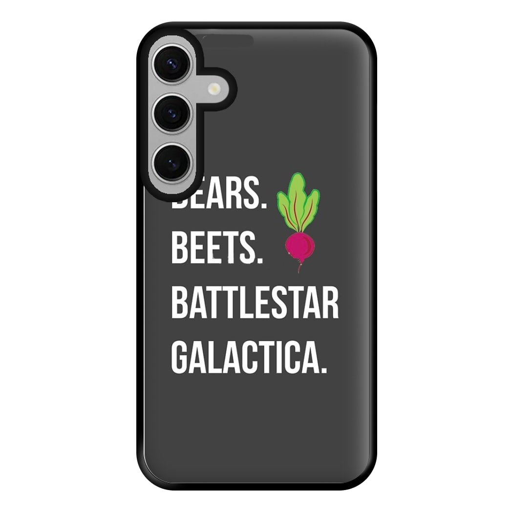 Bears. Beets. Battlestar Galactica Illustration Phone Case for Galaxy S24FE