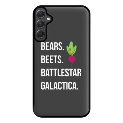 Bears. Beets. Battlestar Galactica Illustration Phone Case for Galaxy A54