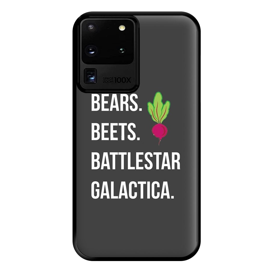 Bears. Beets. Battlestar Galactica Illustration Phone Case for Galaxy S20 Ultra