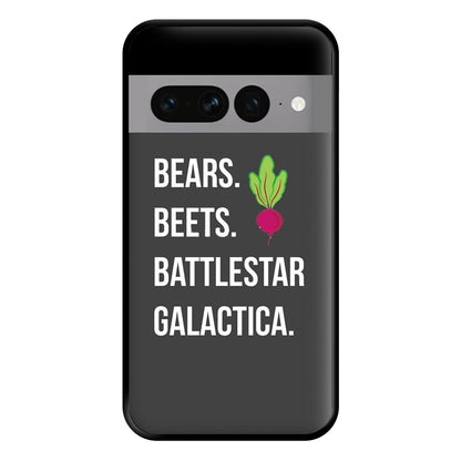 Bears. Beets. Battlestar Galactica Illustration Phone Case for Google Pixel 7 Pro