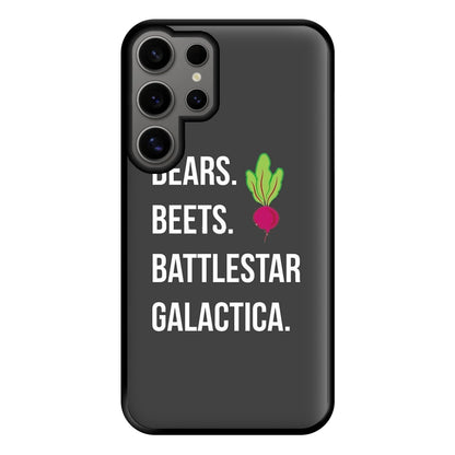 Bears. Beets. Battlestar Galactica Illustration Phone Case for Galaxy S24 Ultra