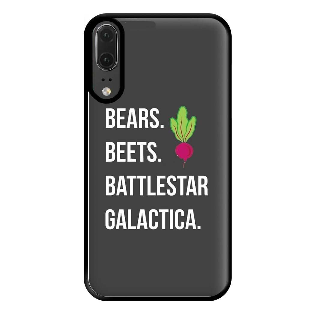 Bears. Beets. Battlestar Galactica Illustration Phone Case for Huawei P20