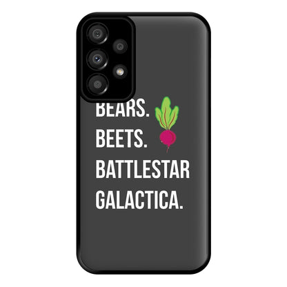 Bears. Beets. Battlestar Galactica Illustration Phone Case for Galaxy A33