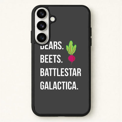 Bears. Beets. Battlestar Galactica Illustration Phone Case for Galaxy S26