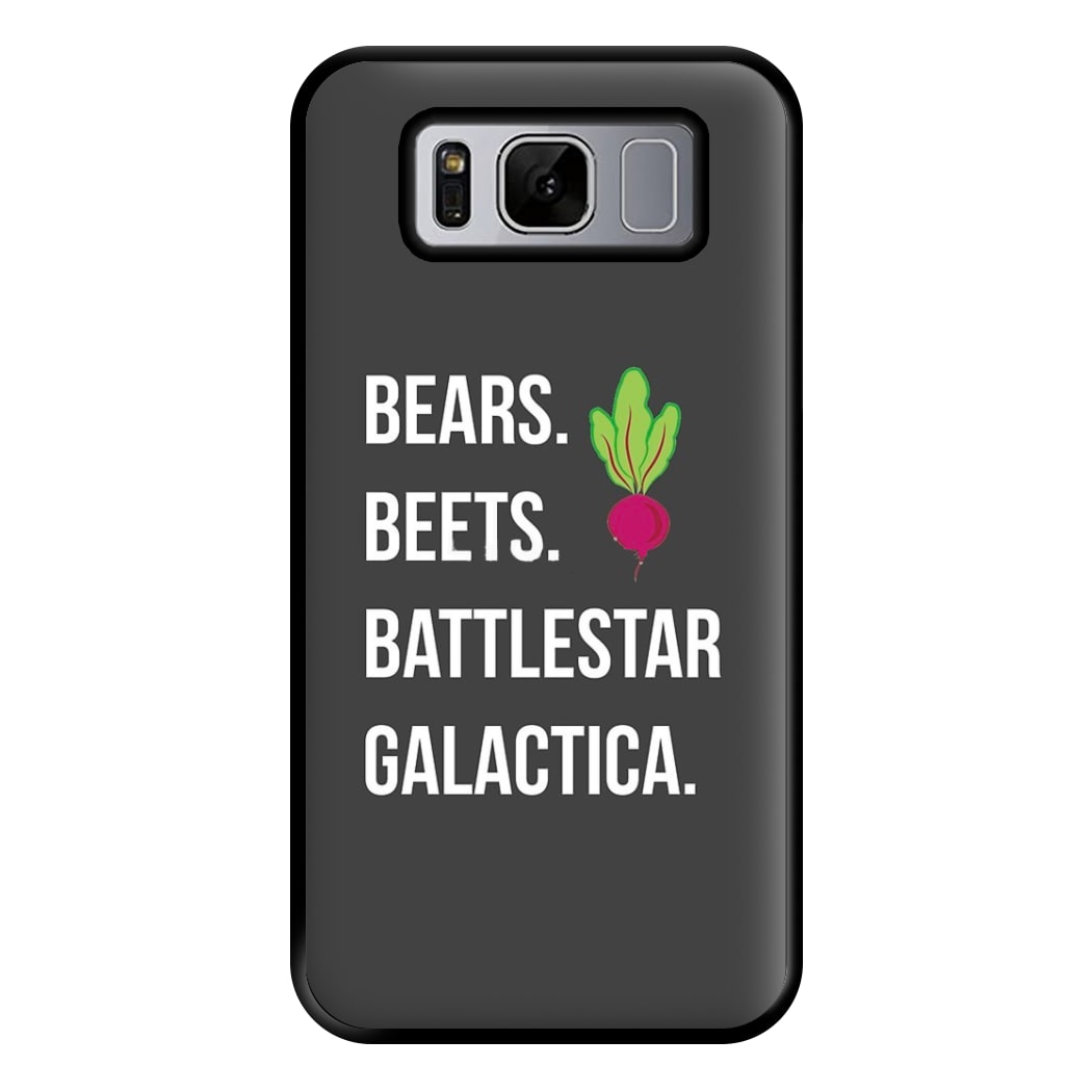 Bears. Beets. Battlestar Galactica Illustration Phone Case for Galaxy S8 Plus