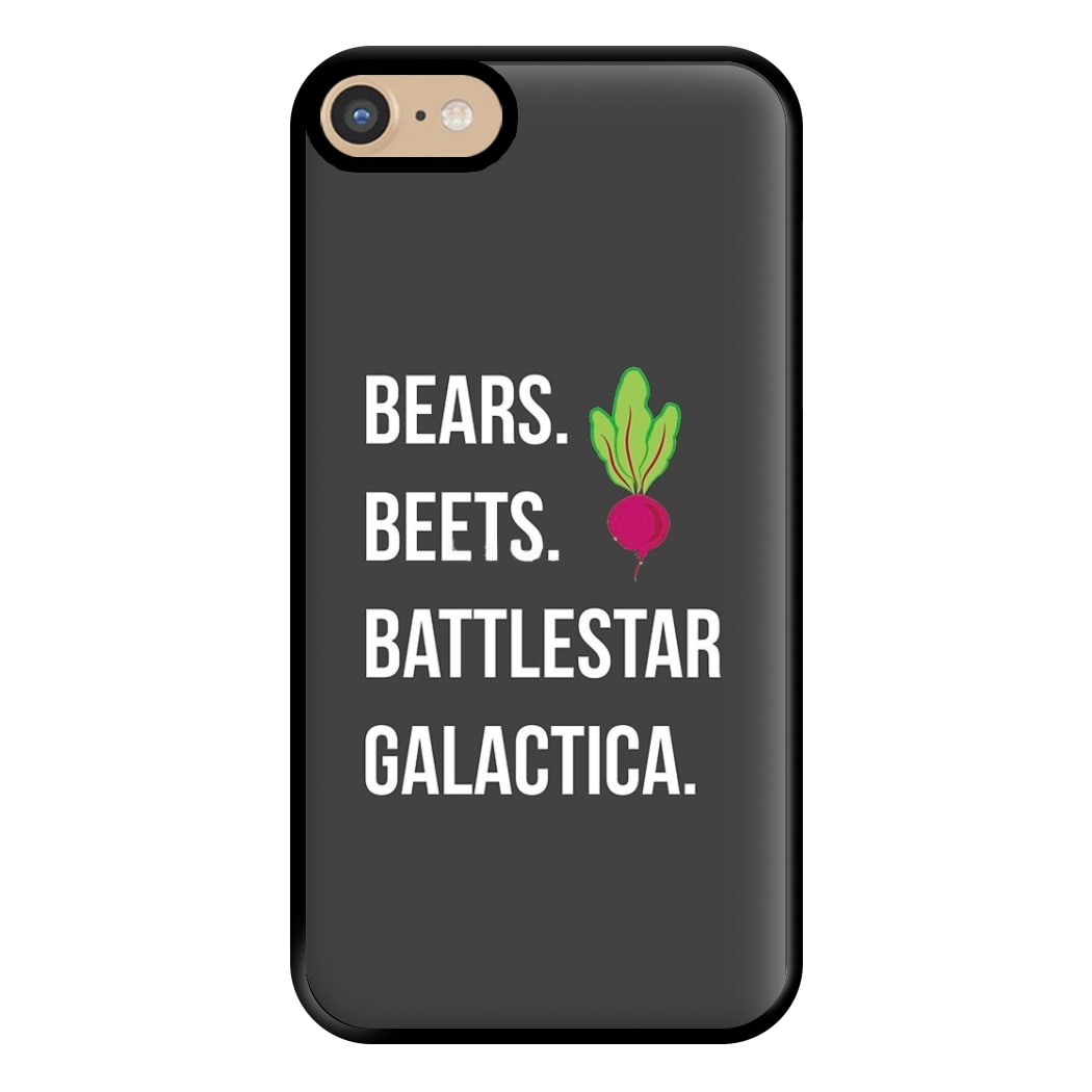 Bears. Beets. Battlestar Galactica Illustration Phone Case for iPhone 6 / 7 / 8 / SE