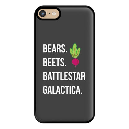 Bears. Beets. Battlestar Galactica Illustration Phone Case for iPhone 6 / 7 / 8 / SE