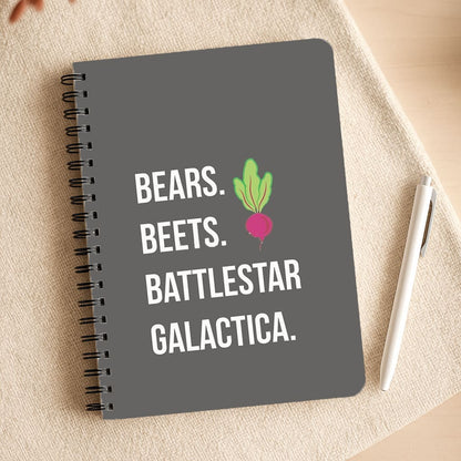 Bears. Beets. Battlestar Galactica Illustration Notepad