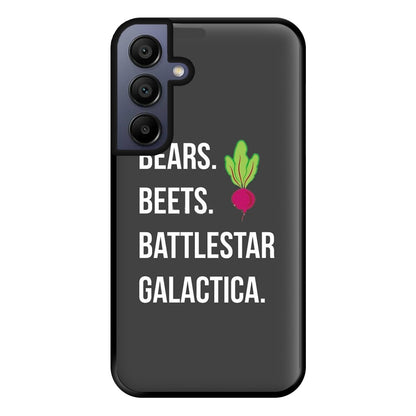 Bears. Beets. Battlestar Galactica Illustration Phone Case for Galaxy A15