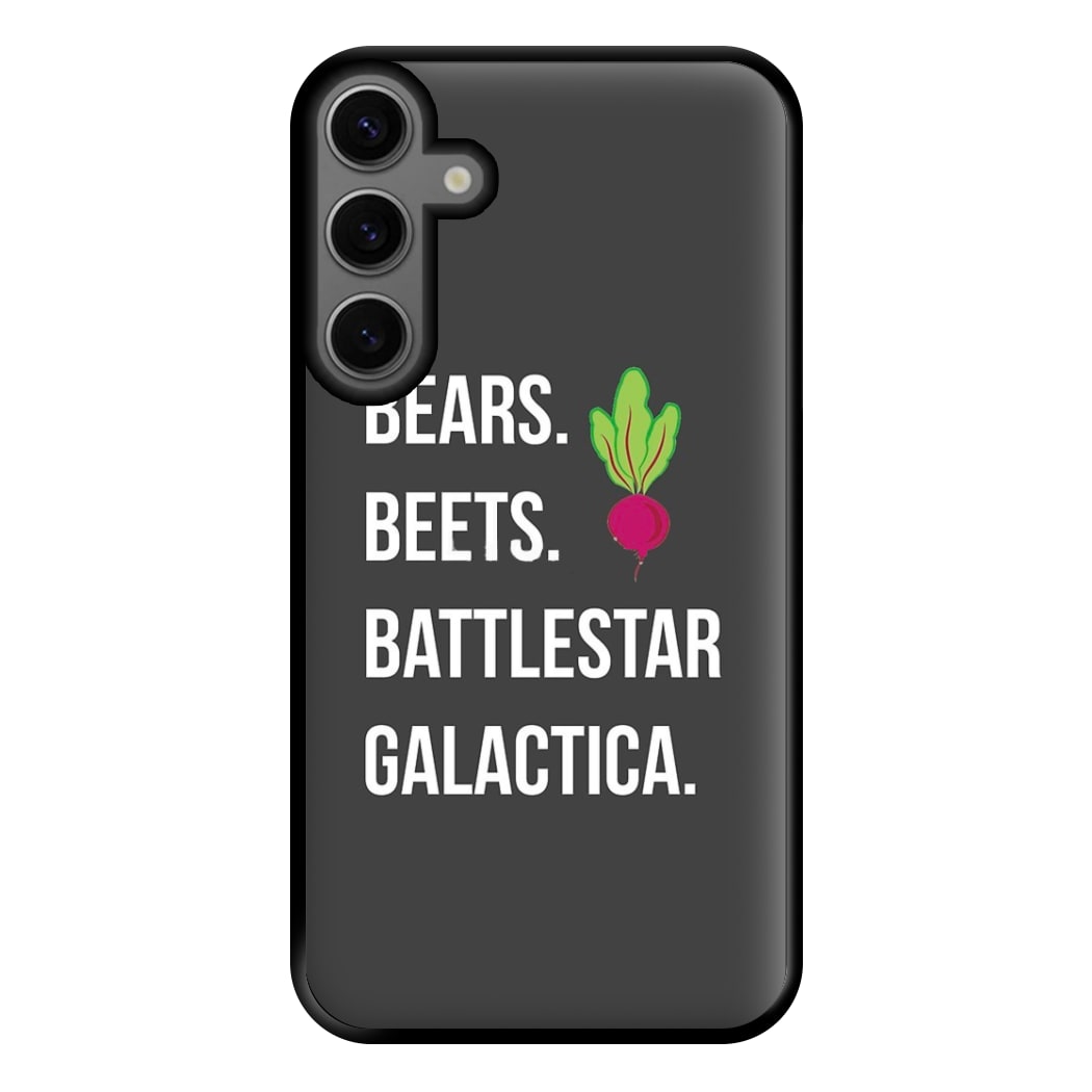 Bears. Beets. Battlestar Galactica Illustration Phone Case for Galaxy S23FE