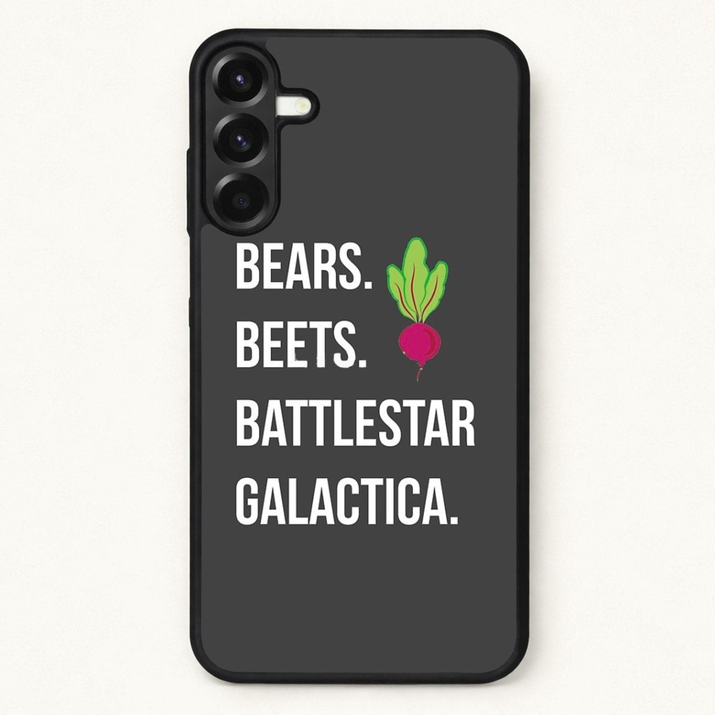 Bears. Beets. Battlestar Galactica Illustration Phone Case