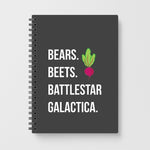 Bears. Beets. Battlestar Galactica Illustration - The Office Notebook - Fun Cases