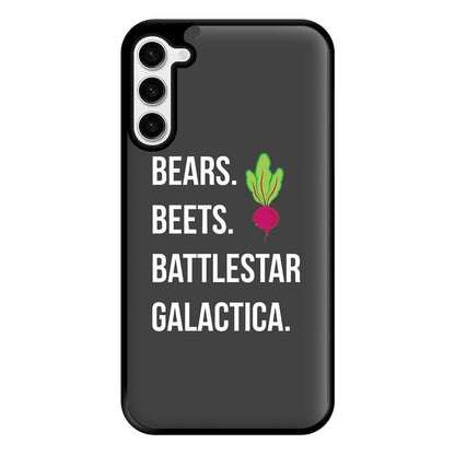 Bears. Beets. Battlestar Galactica Illustration Phone Case for Galaxy S23 Plus