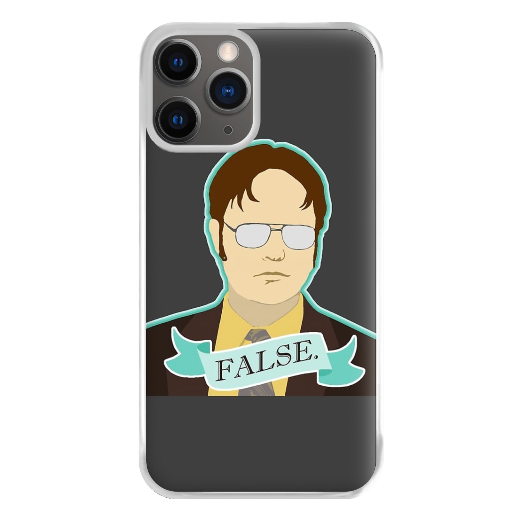 False. Dwight Phone Case for iPhone 12 Pro Max