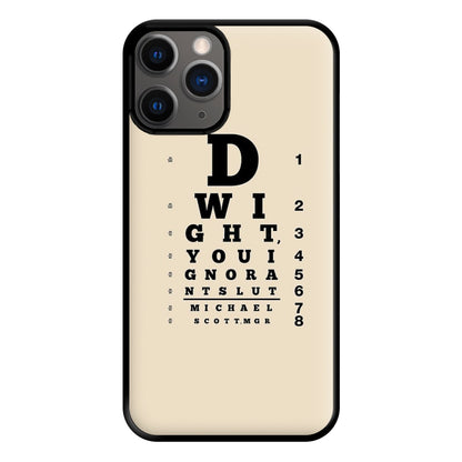 Dwight, You Ignorant Slut Opticians Phone Case for iPhone 12 Pro Max