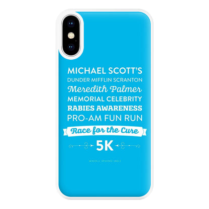 Rabies Awareness Fun Run Phone Case for iPhone XS Max