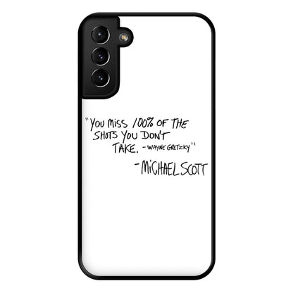 Michael Scott Quote Phone Case for Galaxy S21 Plus