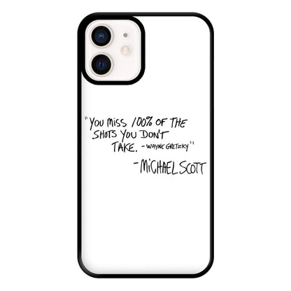 Michael Scott Quote Phone Case for iPhone 12 Mini