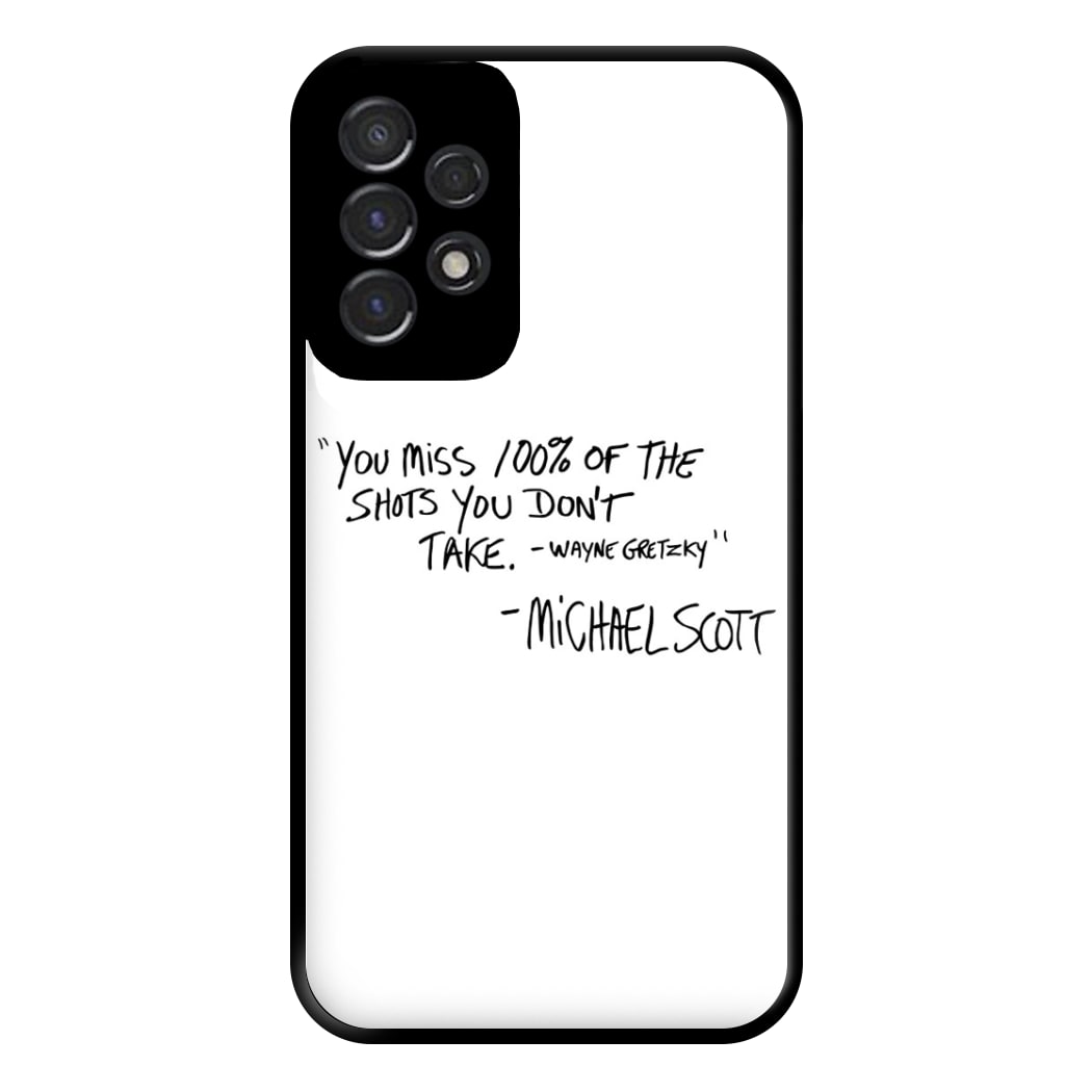 Michael Scott Quote Phone Case for Galaxy A53