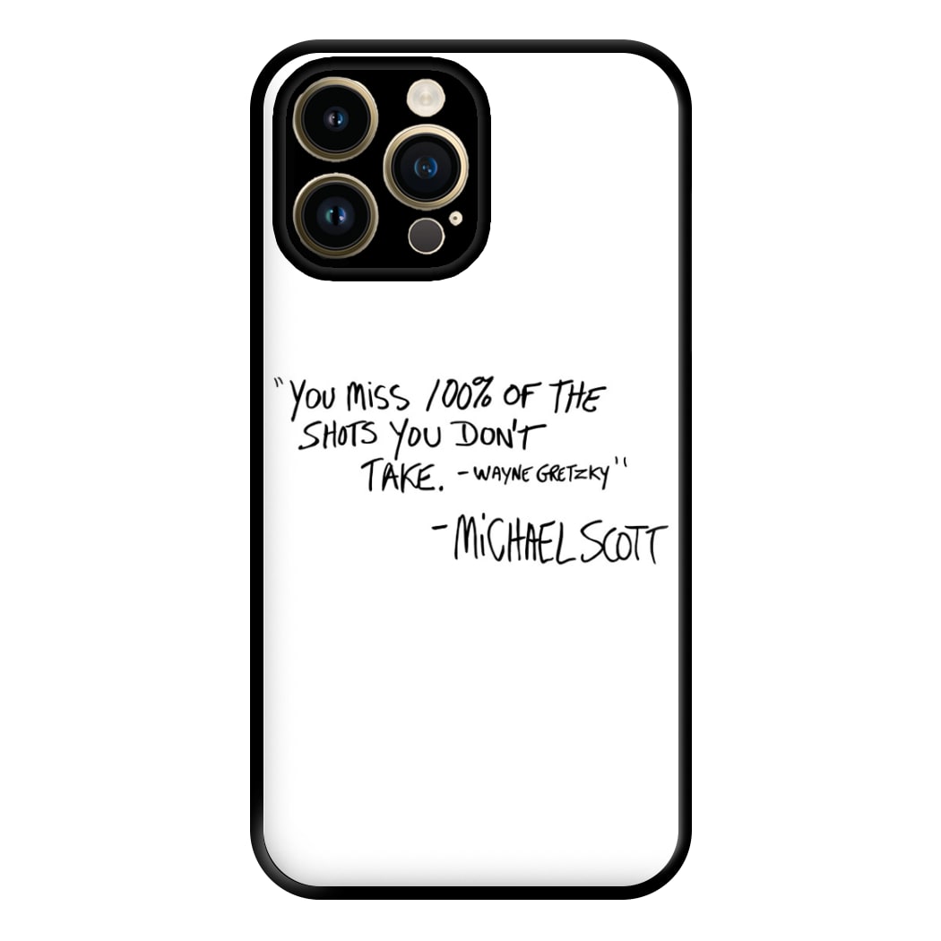 Michael Scott Quote Phone Case for iPhone 14 Pro Max