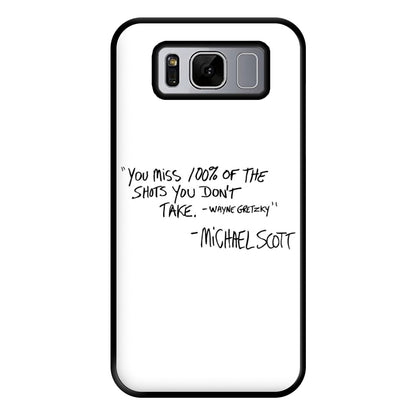 Michael Scott Quote Phone Case for Galaxy S8 Plus