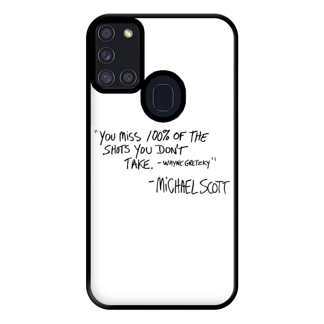 Michael Scott Quote Phone Case for Galaxy A21s