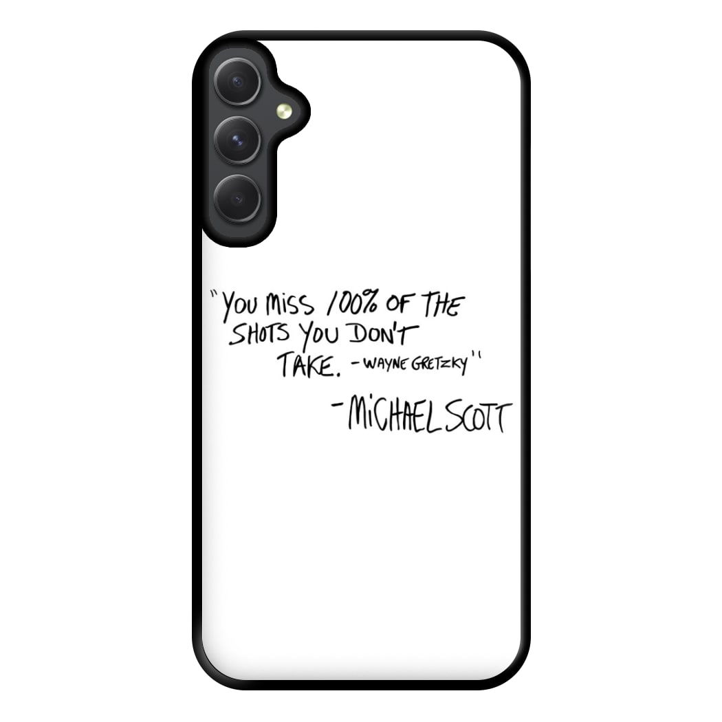 Michael Scott Quote Phone Case for Galaxy A54