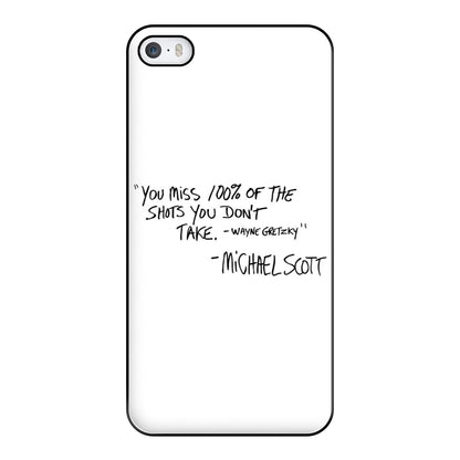 Michael Scott Quote Phone Case for iPhone 5 / 5s / SE 2016