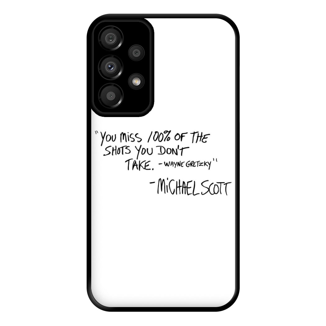 Michael Scott Quote Phone Case for Galaxy A33