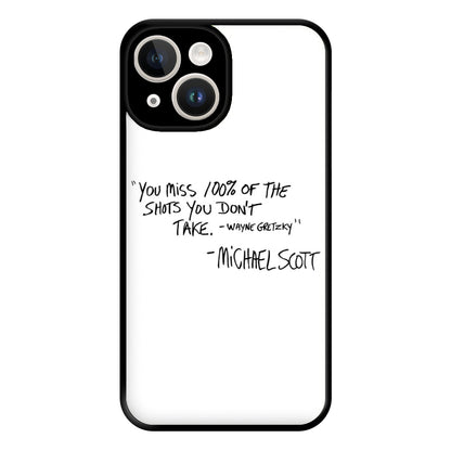 Michael Scott Quote Phone Case for iPhone 14