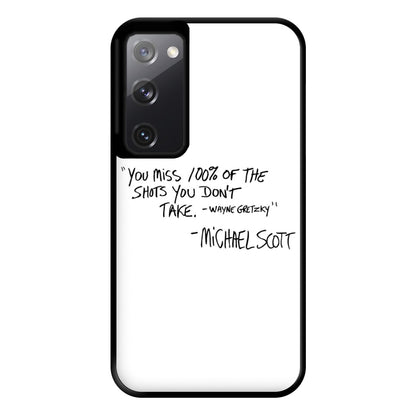 Michael Scott Quote Phone Case for Galaxy S20FE