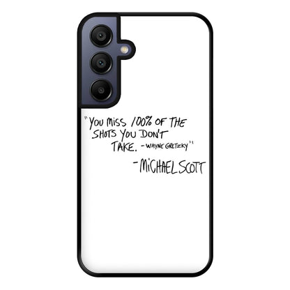 Michael Scott Quote Phone Case for Galaxy A15