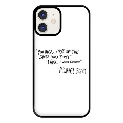 Michael Scott Quote Phone Case for iPhone 11