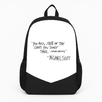 Michael Scott Quote Large Backpack