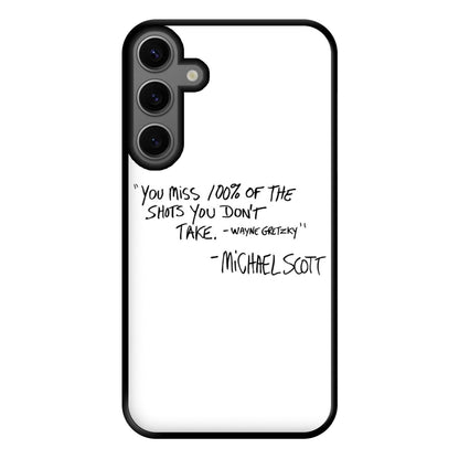 Michael Scott Quote Phone Case for Galaxy S23FE