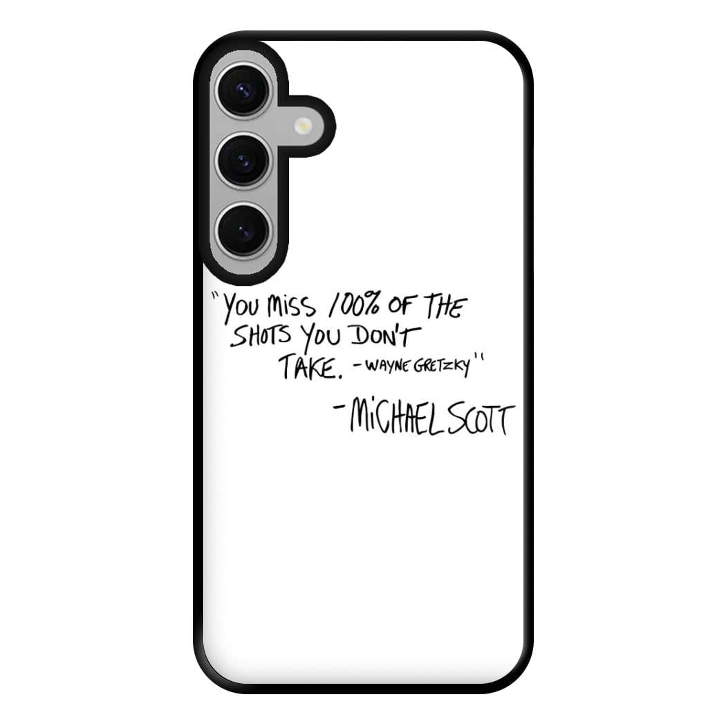 Michael Scott Quote Phone Case for Galaxy S24FE