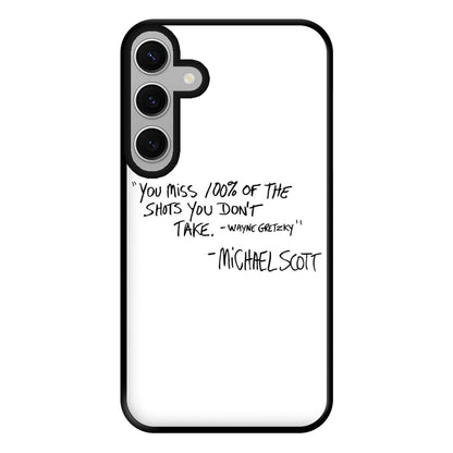 Michael Scott Quote Phone Case for Galaxy S24FE