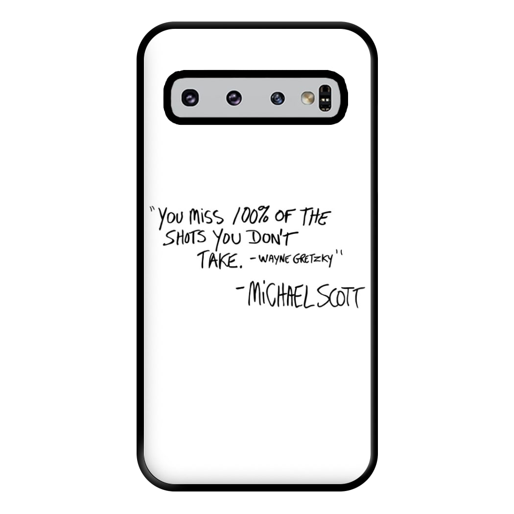 Michael Scott Quote Phone Case for Galaxy S10 Plus