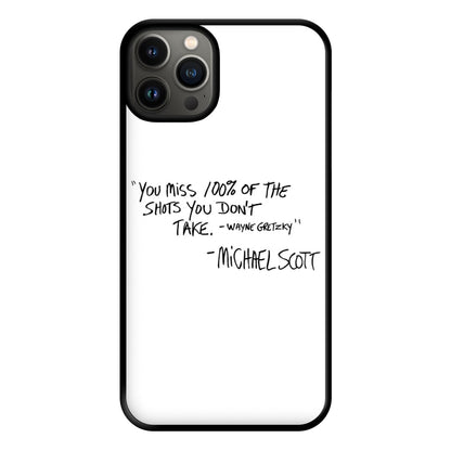 Michael Scott Quote Phone Case for iPhone 13