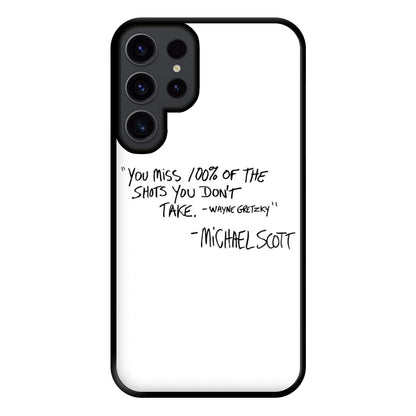 Michael Scott Quote Phone Case for Galaxy S23 Ultra